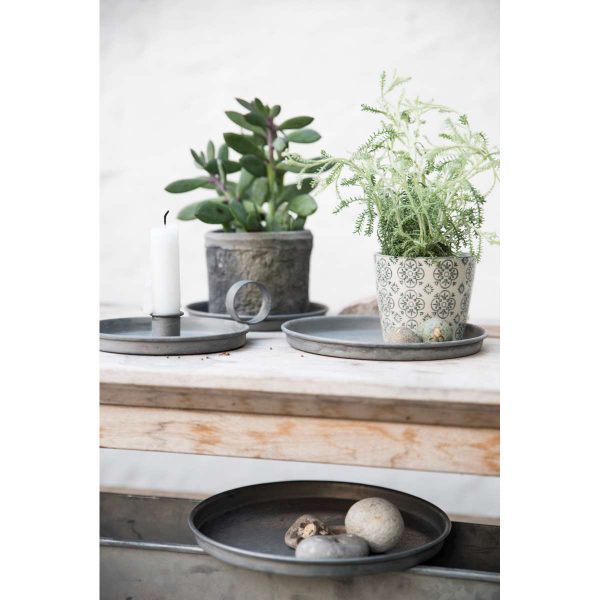 tray candle padėkliukas zinc metalinis augalui gėlės ir manufaktūra iblaursen 5715 5935