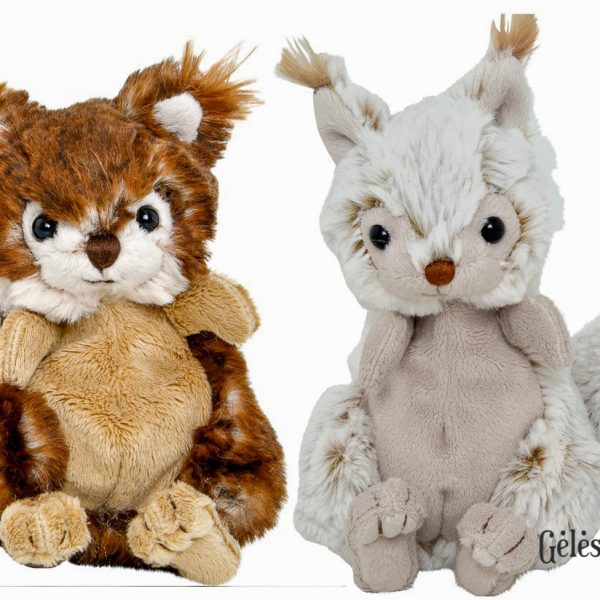 voverytė voverė voveriukas pliušinis žaislas plush toy squirrel baby Brunis-Blixten-Bukowski design gėlės ir manufaktūra