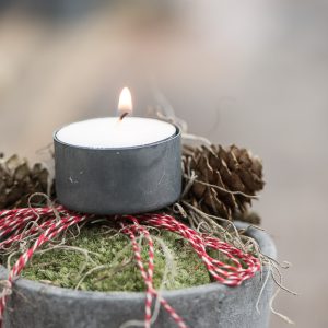christmas žvakidė žvakė candles holder zinc pilka kalėdinė kaledos kalėdinis gėlės ir manufaktūra iblaursen 5882-18