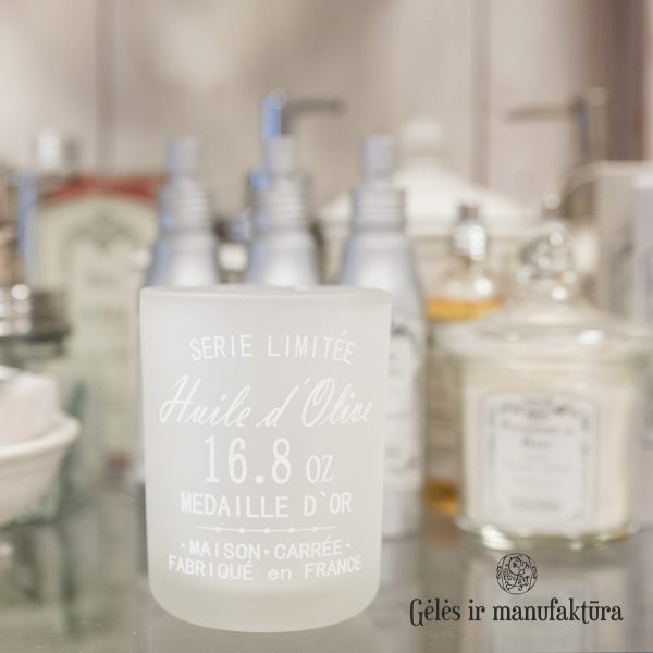 Soap dispenser liquid glass jar indelis skysto muilo dozatorius stiklinis TT