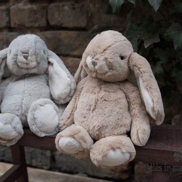 rabbit lovely kanini bukowski pliušinis minkštas žaislas zuikutis zuikis bunny kiškutis kiškis gėlės ir manufaktūra