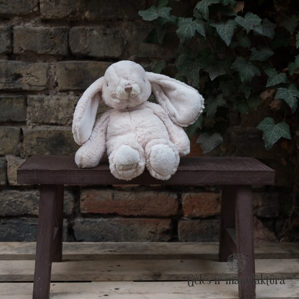rabbit lovely kanini bukowski pliušinis minkštas žaislas zuikutis zuikis bunny kiškutis kiškis gėlės ir manufaktūra