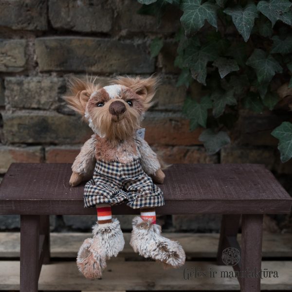 bukowski dog duke tesko gėlės ir manufaktūra plush toy soft pliušinis žaislas šuo šuniukas