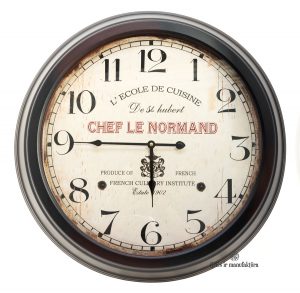 clock-laikrodis geles ir manufaktura 300058-TT-sieninis klasikinis vintage sendintas apvalus