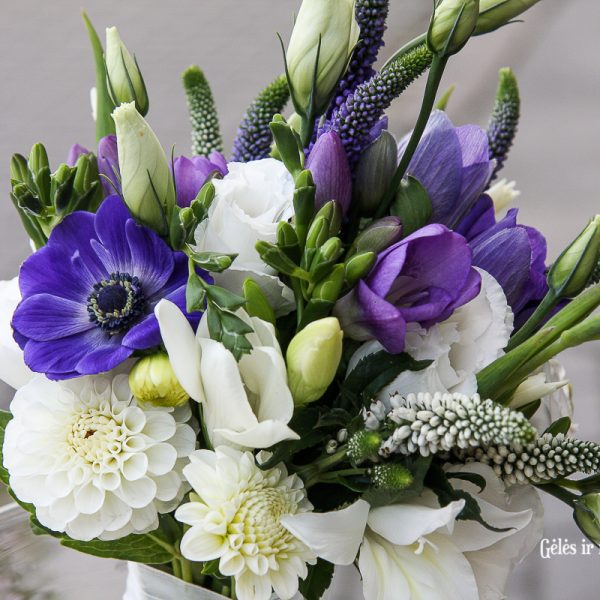 Nuotakos-puokštė-vestuvės-Bridal-bouquet-wedding anemone gėlės ir manufaktūra