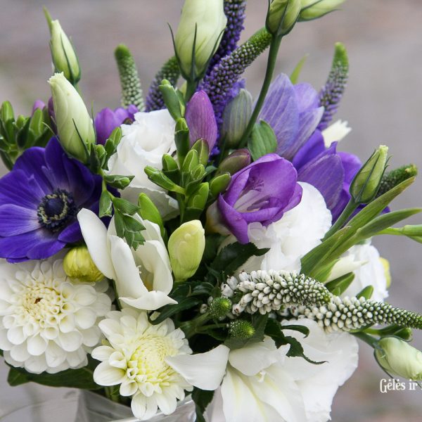 Nuotakos-puokštė-vestuvės-Bridal-bouquet-wedding anemone gėlės ir manufaktūra