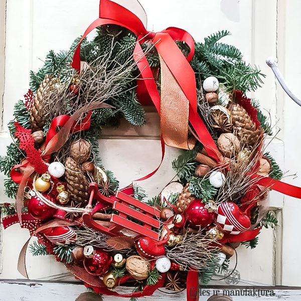 christmas wreath vainikelis kalėdos geles ir manufaktura vainikas ranku darbo