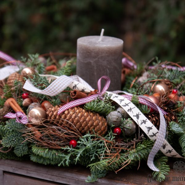 vainikas kalėdinis christmas wreath vainikelis kalėdos geles ir manufaktura rankų darbo natūralus