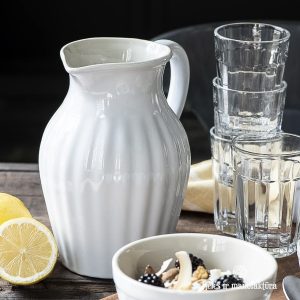 asotis pitcher musli bowl dubenėlis baltas pure white mynte 2078-11 iblaursen gėlės ir manufaktūra