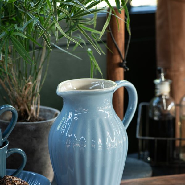 ąsotis mėlynas nordic sky mynte pitcher 2077-13 iblaursen gėlės ir manufaktūra