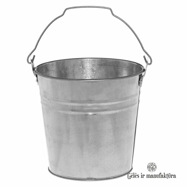 210232 TT galvanised bucket 3l kibiras kibirelis geles ir manufaktura zinc cinkuotas