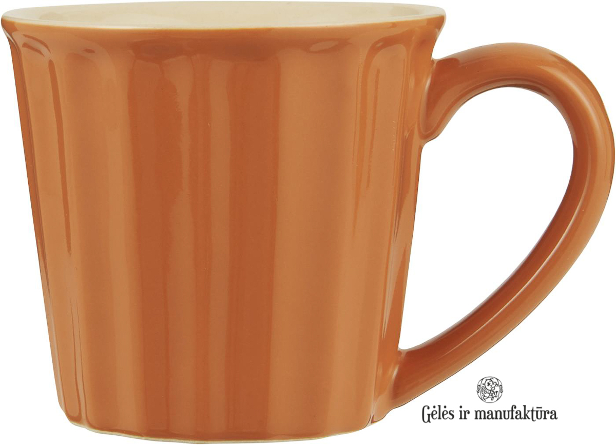 Puodelis keramikinis Mynte oranžinis, 'Pumpkin Spice' (moliūgų) spalvos, 9cm - Image 12