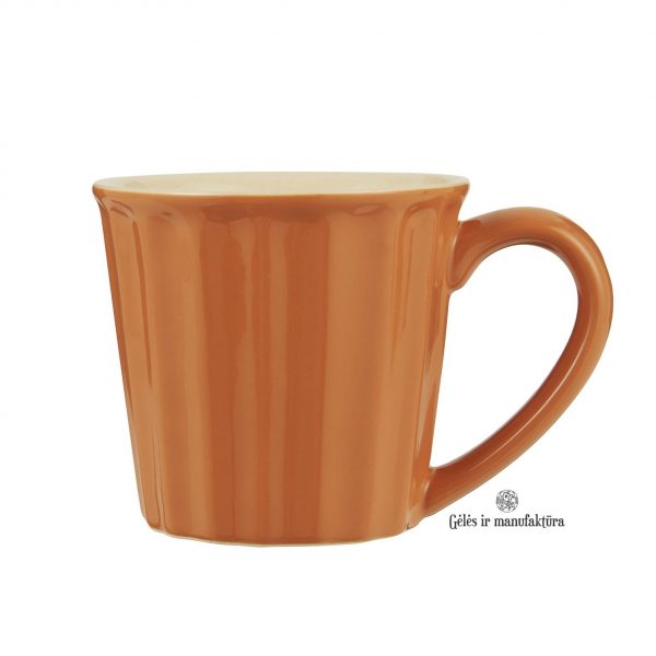 puodelis oranžinis gėlės ir manufaktūra Mynte Pumpkin Spice Orange kitchenware mug puodelis 2041-63 Iblaursen