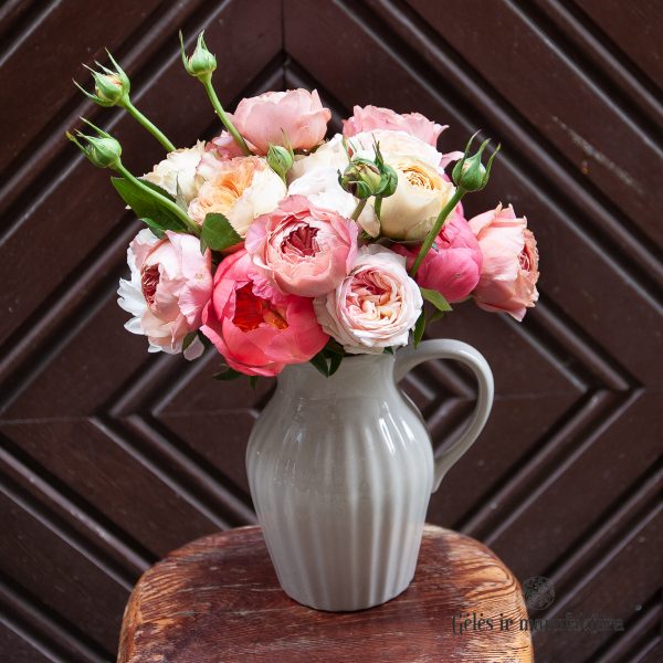 bridal bouquet roses peony paeonia rosa nuotakos puokste gėlės ir manufaktūra