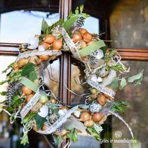 easter wreath velykos vainikas spring pavasaris gėlės ir manufaktūra