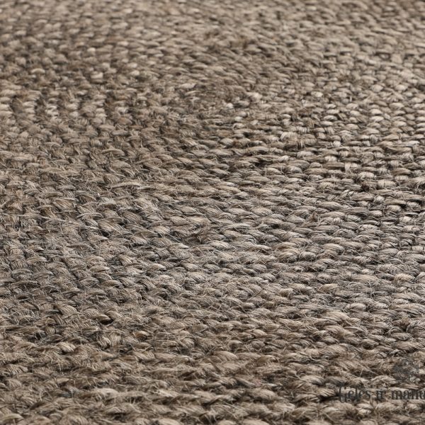 carpet matto rug kilimas jute rudas džiuto brown kastanja apvalus round 320325 TT juutti matta fanni k