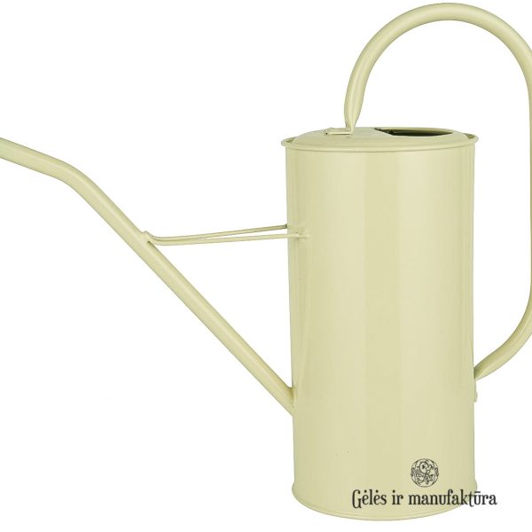 watering can metal cream laistytuvas metalinis 4238-01 iblaursen gėlės ir manufaktūra