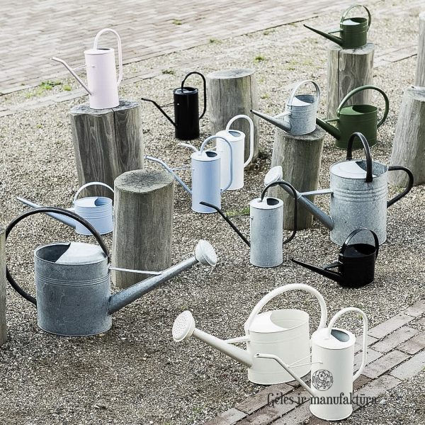 watering can metal žalias laistytuvas metalinis zinc 4238-11 iblaursen gėlės ir manufaktūra
