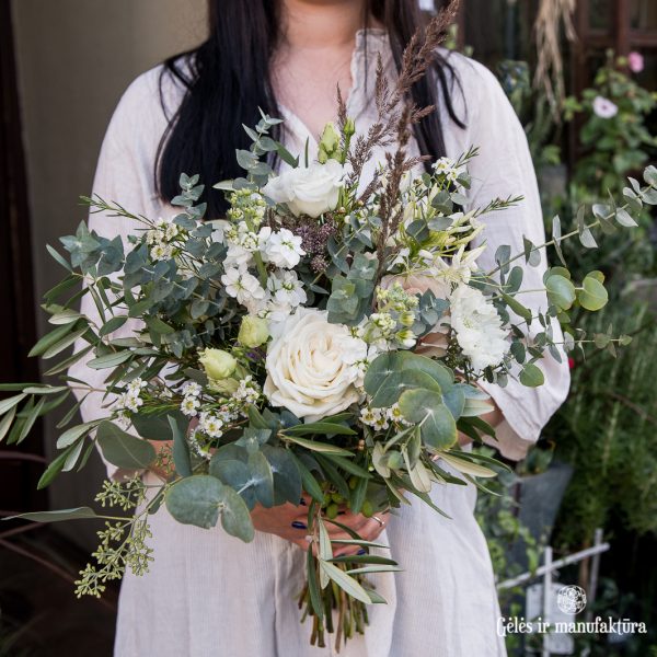 alyvmedis nuotakos puokštė bridal bouquet boho romantic gėlės ir manufaktūra