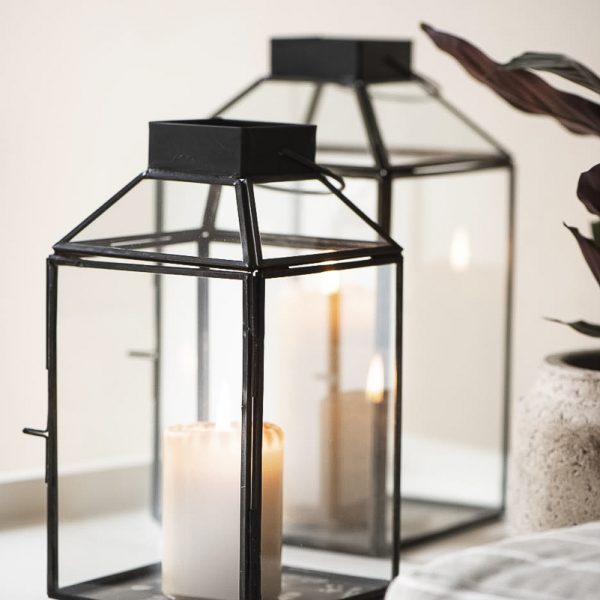 lantern candleholder glass stiklinis žibintas žvakidė gėlės ir manufaktūra iblaursen 9600-25