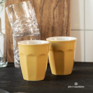 mug cup mustard yellow mynte puodelis geltonas garstyčių spalvos gėlės ir manufaktūra iblaursen 2042-03