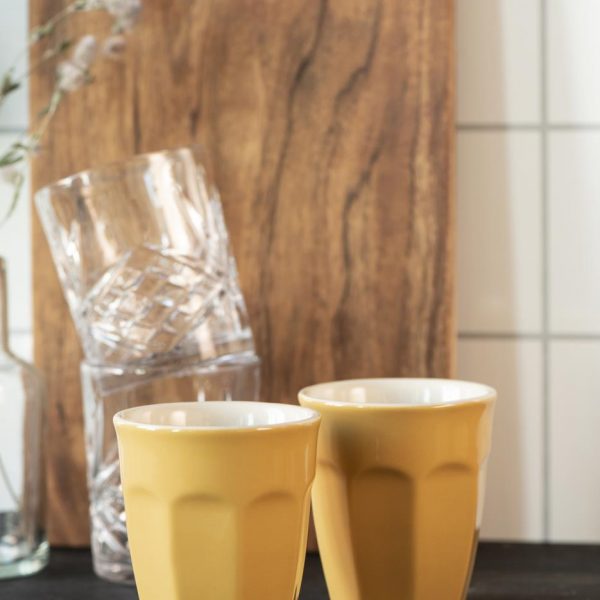 mug cup mustard yellow mynte puodelis geltonas garstyčių spalvos gėlės ir manufaktūra iblaursen 2042-03