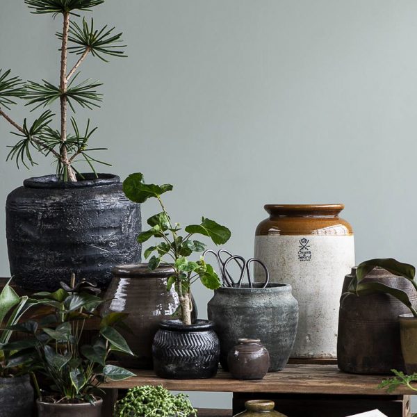 vazonas pots ceramic wooden indas handmade keramika vaza rustic gėlės ir manufaktūra 1307-00 iblaursen kambariniai augalai
