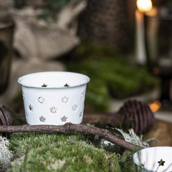 christmas kalėdos candle holder žvakidė emalė enamel gėlės ir manufaktūra iblaursen 0413-11