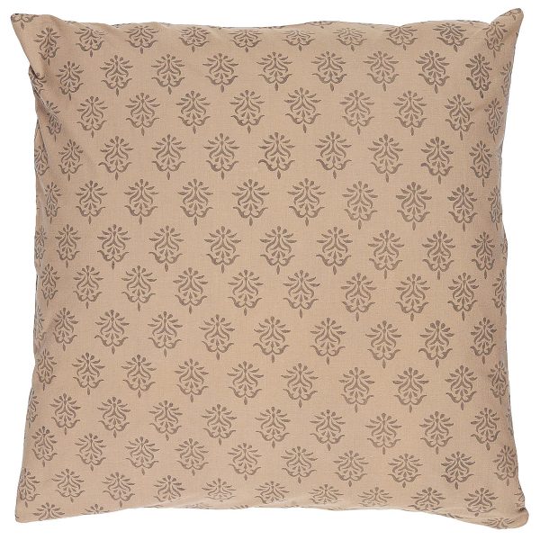 cushion cover beige pagalvės užvalkaliukas rudos flowers spalvos brown gėlės ir manufaktūra 1918-61 iblaursen