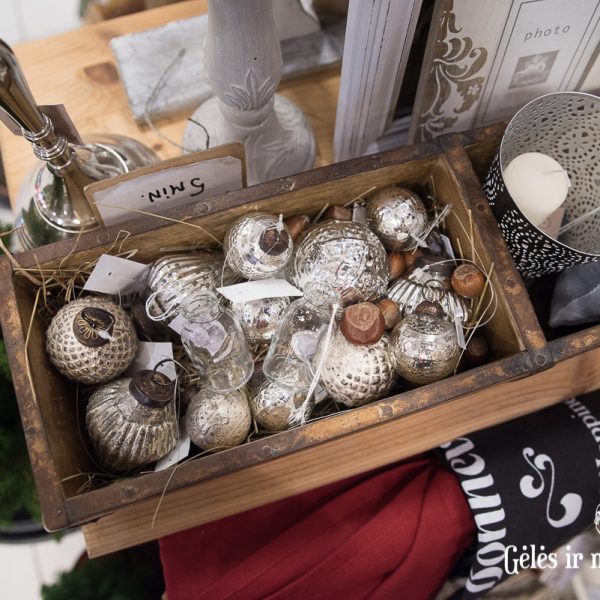 christmas tree ornaments silver sidabriniai raudoni zali eglutės žaisliukai kalėdos gėlės ir manufaktūra iblaursen