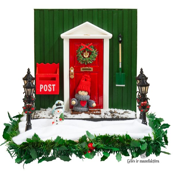 elf door durelės nykštukai chair kėdutė boots door mini accessories christmas kalėdos 309999 TT elfų durelių aksesuarai elfas durys geles ir manufaktura