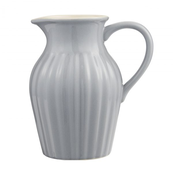 asotis pitcher mynte french grey pilkas keramikinis ceramic gėlės ir manufaktūra iblaursen 2077-18