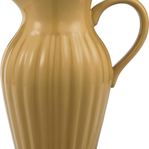 asotis pitcher mustard dark yellow mynte ąsotis garstyčių spalvos tamsiai geltonas gėlės ir manufaktūra iblaursen 2077-03