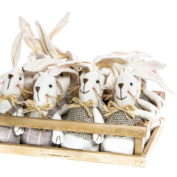 zuikis bunny rabbit easter zuikutis linins medvilninis velykos dekoras gėlės ir manufaktūra 274497 TT