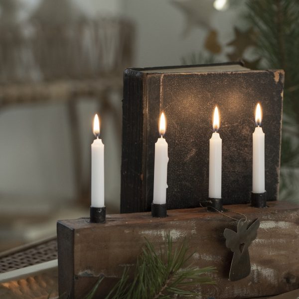 žvakidė-medinė-žvakės-pagalvėlės-wooden candleholder-unique-taper candles-gėlės-ir-manufaktūra adventas kaledos