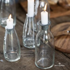 glass vase vazelė indelis buteliukas žvakidėlė candleholder clear su laikikliu gėlės ir manufaktūra 5795-18 iblaursen
