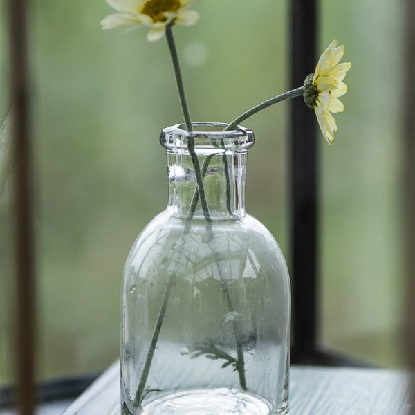 pharmacy glass vaistinės indelis mini buteliukas žvakidėlė candleholder clear gėlės ir manufaktūra 0310-00 iblaursen