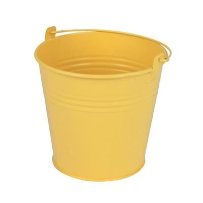kibirėlis kibiriukas zinc bucket emmer metalinis geltonas yellow