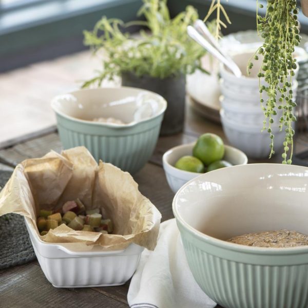 batter bowl indas plakimui mynte dusty green tea žalios arbatos žalsvos spalvos gėlės ir manufaktūra iblaursen 2075-10