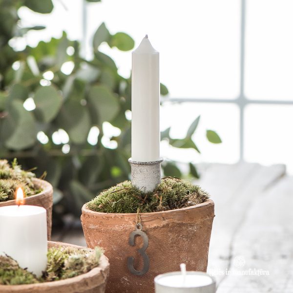 christmas candleholder spear žvakidė laikiklis smeigtukas baltas žvakelė kaledos kalėdinis gėlės ir manufaktūra