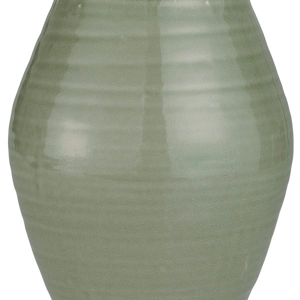 pot crackled surface vazonas keramikinis žalias vaza vase gėlės ir manufaktūra