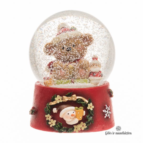 christmas snowglobe sniego burbulas kalėdos kalėdinis meškutis meškiukas TT bear