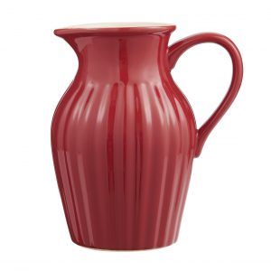 asotis geles ir manufaktura mynte keramika red strawberry raudonas braskiu iblaursen pitcher 2077-33
