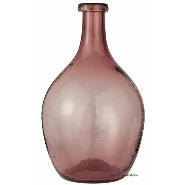 glass balloon vase vaza rožinė vintage vaza gėlės ir manufaktūra stiklas sendinta handblown rankų darbo butelis stiklo balionas