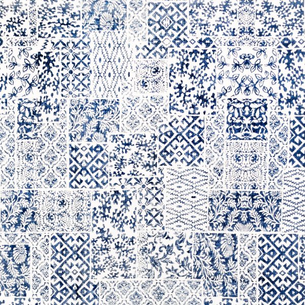 rug carpet aamu blue kilimas cotton natūralus gėlės ir manufaktūra Fanni K TT 301638