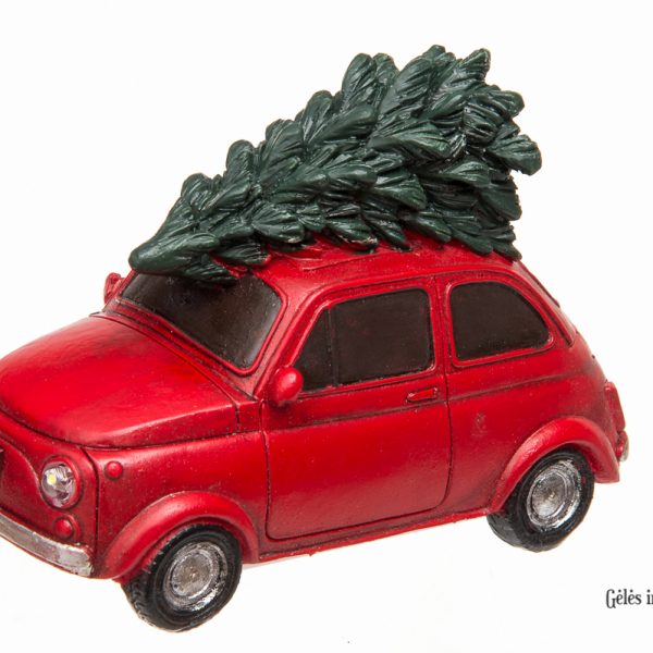 Christmas Car with tree on roof LED-lights kalėdos kalėdinis automobilis su eglute TT 307070 Mini