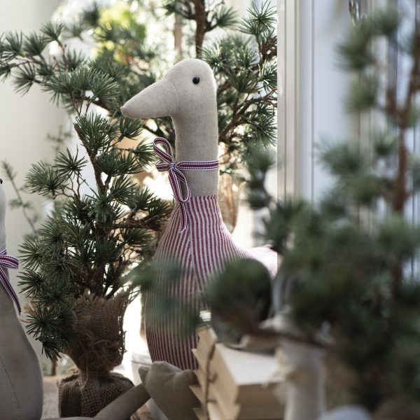 christmas-goose žąsis-geles-ir-manufaktura kalėdos kalėdinė medžiaginė cotton nostalgic iblaursen nostalgiškos