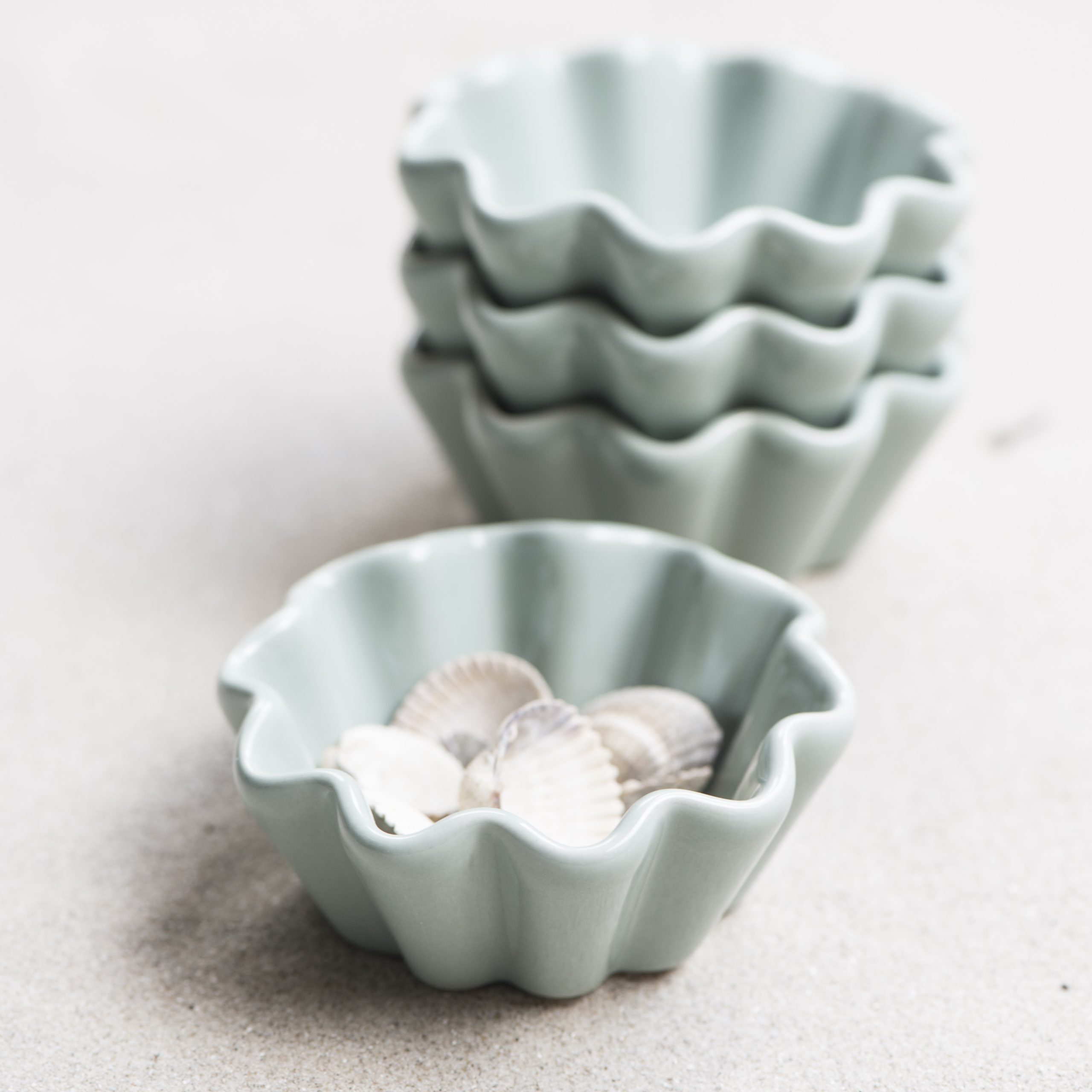 cup cake indelis uogienei pyrageliui Mynte Green tea dubenelis žalsvas gėlės ir manufaktūra iblaursen 2086