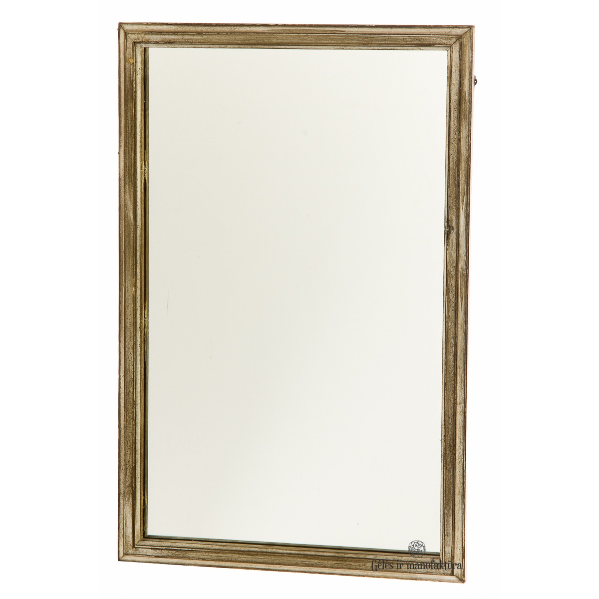 veidrodis medinis rėmas pakabinamas gėlės ir manufaktūra 275490 TT mirror hanging sendintas antique vintage sendintas
