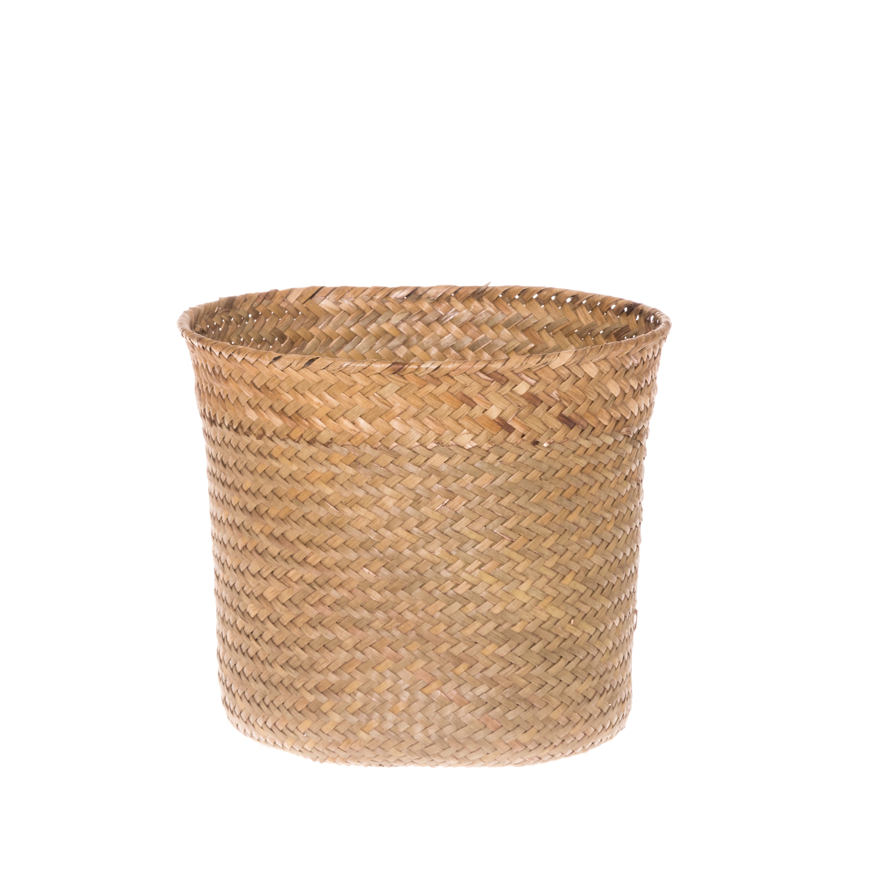 Pintas natūralus džiovintų jūržolių krepšelis arba augalų vazonėlis, elegantiška forma, 3 dydžiai - Image 10